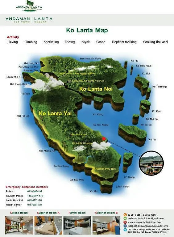 ホテル Andaman Lanta Old Town Ko Lanta 2*,  タイ王国